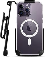 Vista 1 de Encased Clip para cinturón diseñado para la funda MagSafe transparente de Apple (iPhone 13 Pro Max/iPhone 14 Pro Max) solo funda, funda no incluida