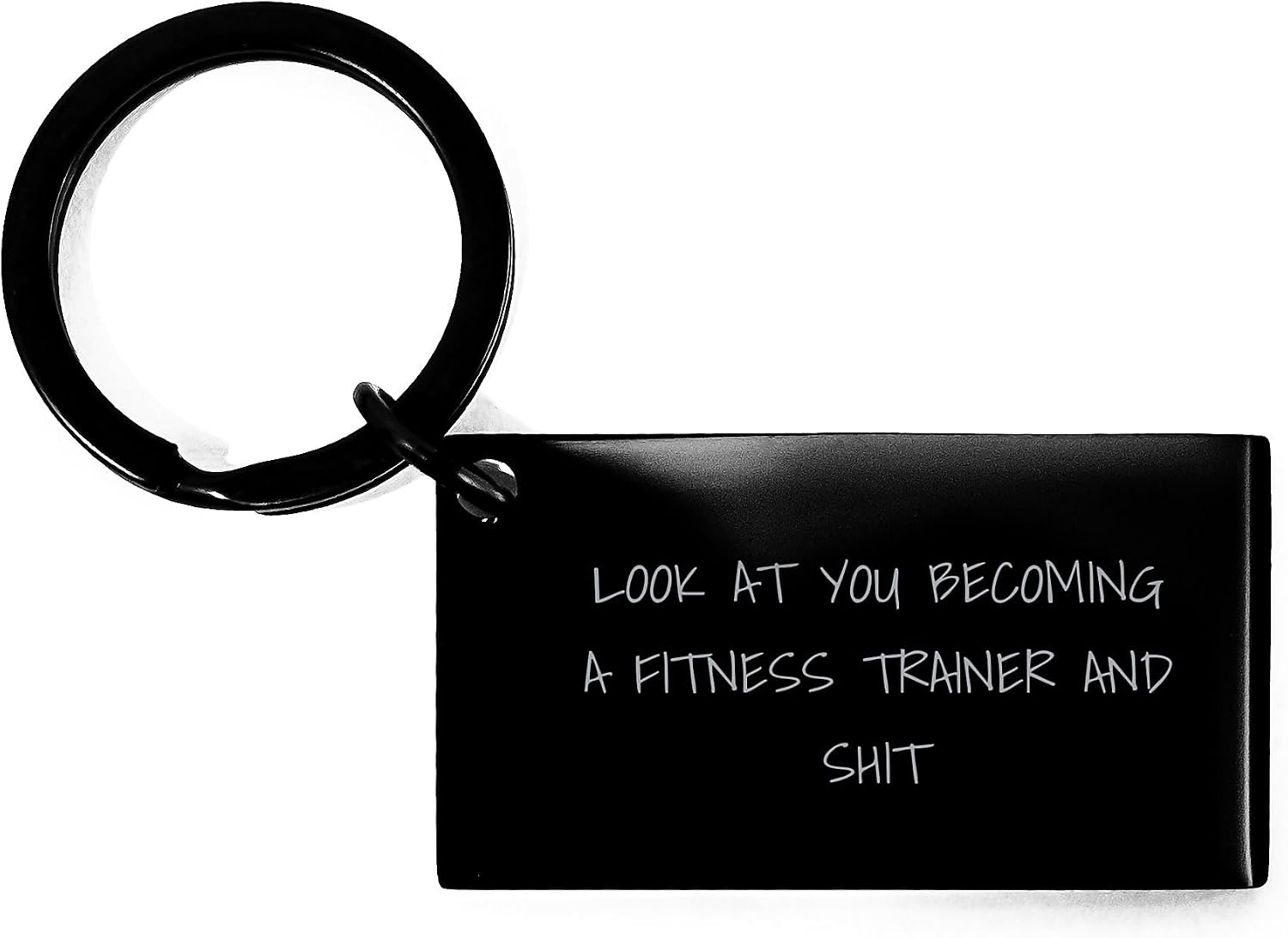 Funny Fitness Trainer Keychain Gifts for Men, Women, or Friends - Unique Christmas Unique Gifts from Family or Coworkers
