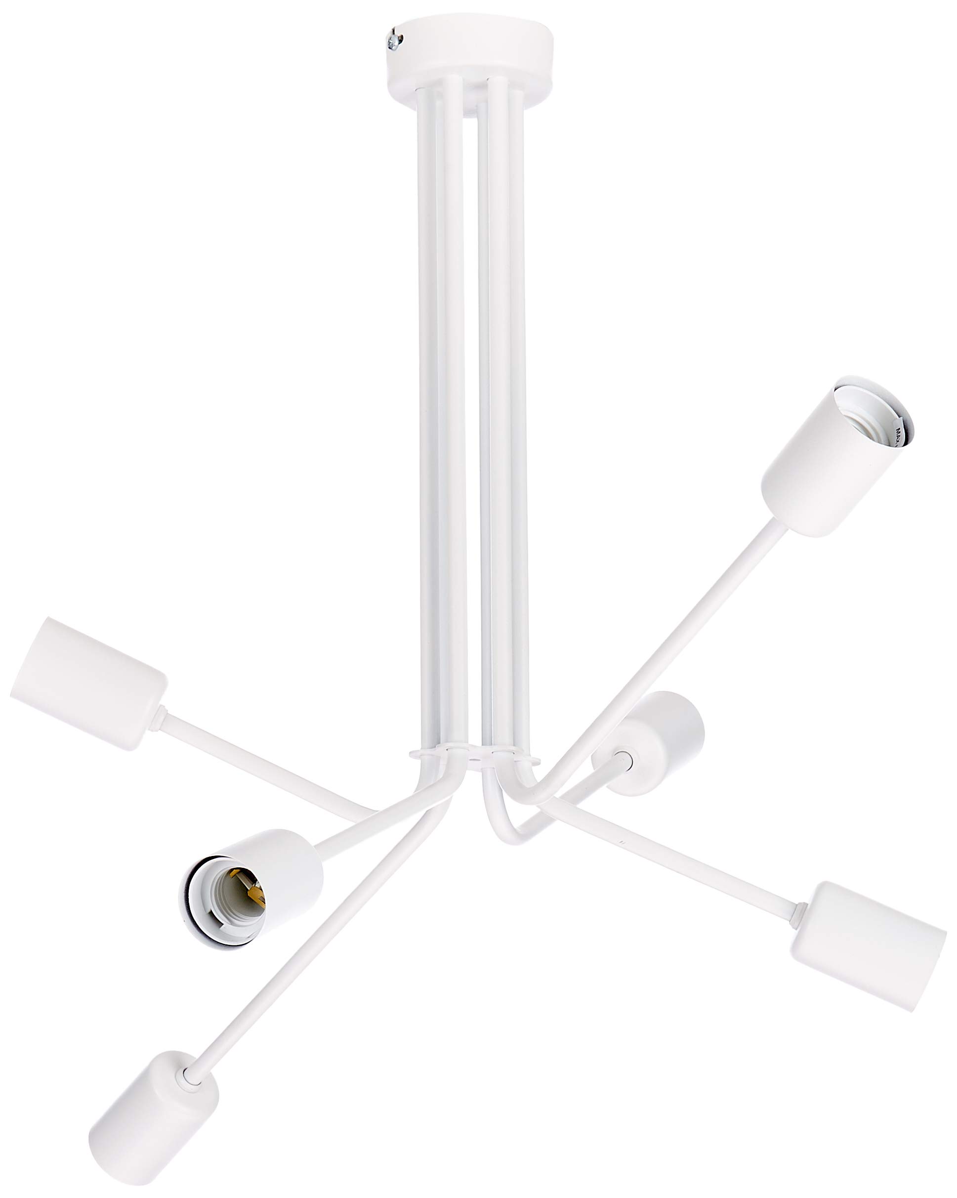 Suspension Scorpius Blanc Homemania en Métal pour Lustre Salon Luminaire Contemporain 64x64cm