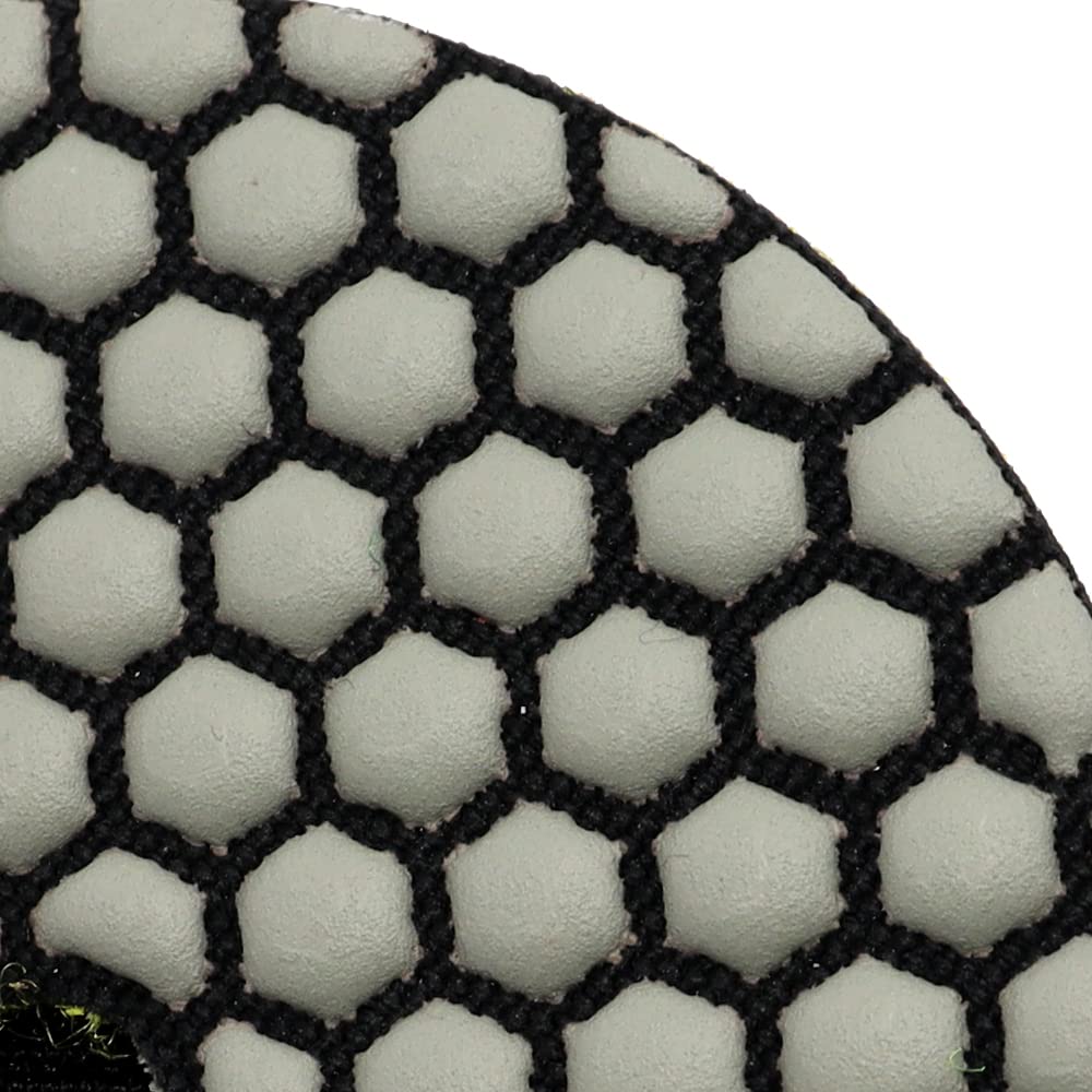 8 Piezas de Almohadillas de Pulido en seco de 4 Pulgadas, Almohadillas de Pulido de Diamante Flexibles de 100 mm, Nuevo diseño, Disco de Lijado for baldosas de Piedra de Granito de mármol