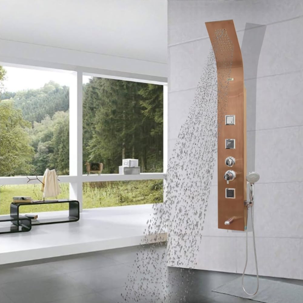 Jaaz Imperial Shower Panel - Willet Steel -10
