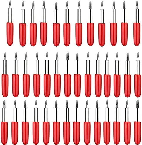 Miniatura 8 de Elefama 40 cuchillas para Cricut Explore Air 2 Air Maker Expression 20 piezas de 45 de cinco puntos + 10 piezas de corte poco profundo de 30 + 10