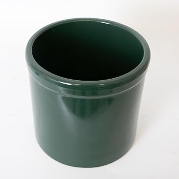 Ohio Stoneware Pickling Fermentation Crock, Handmade for Food Preservation Storage and Decor, Large 2 Gallon, Hunter Green