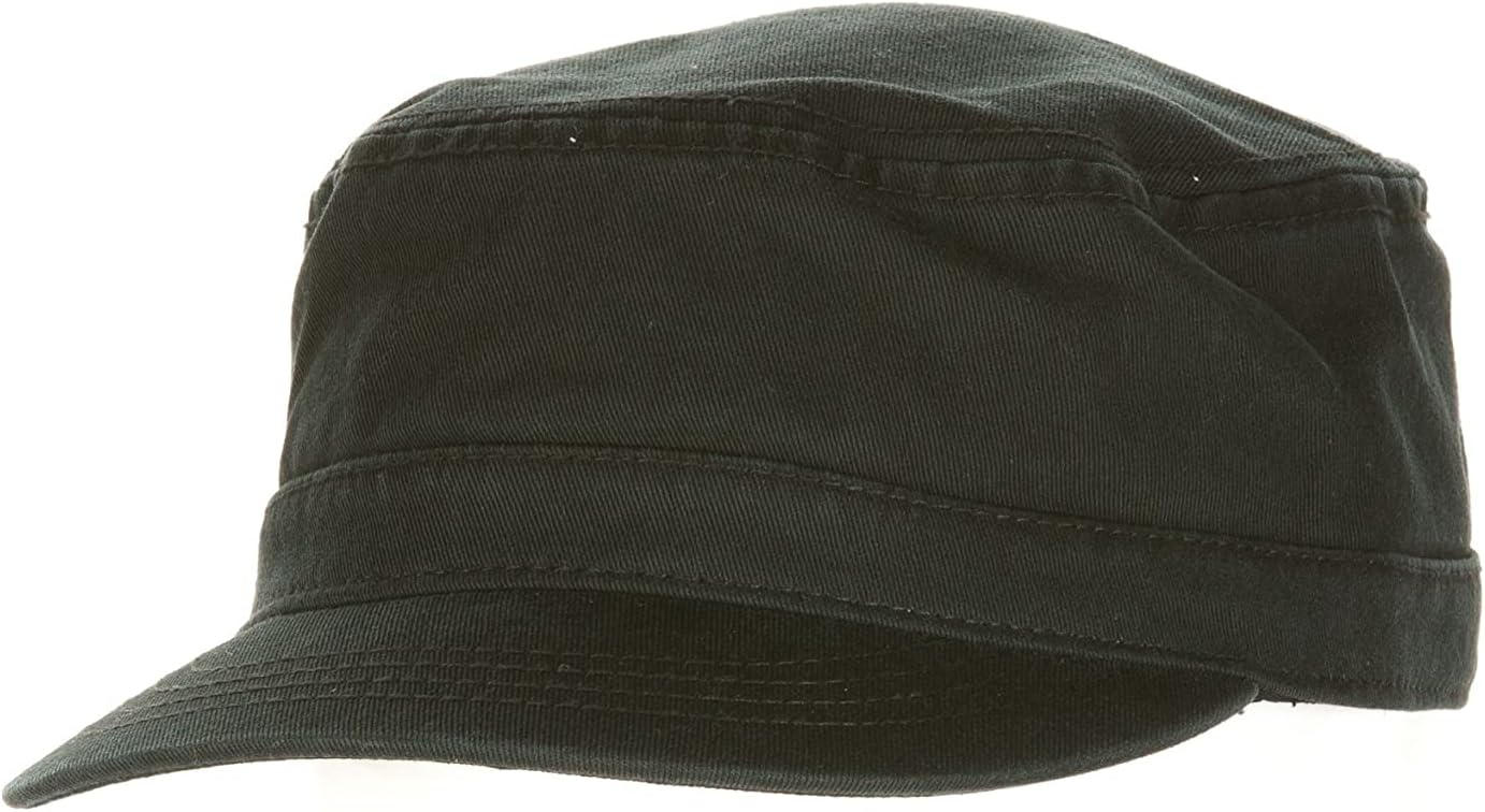 ChefWorks Unisex Military Chef Cap - 100% Cotton Twill, Adjustable Buckle, One Size Fits Most