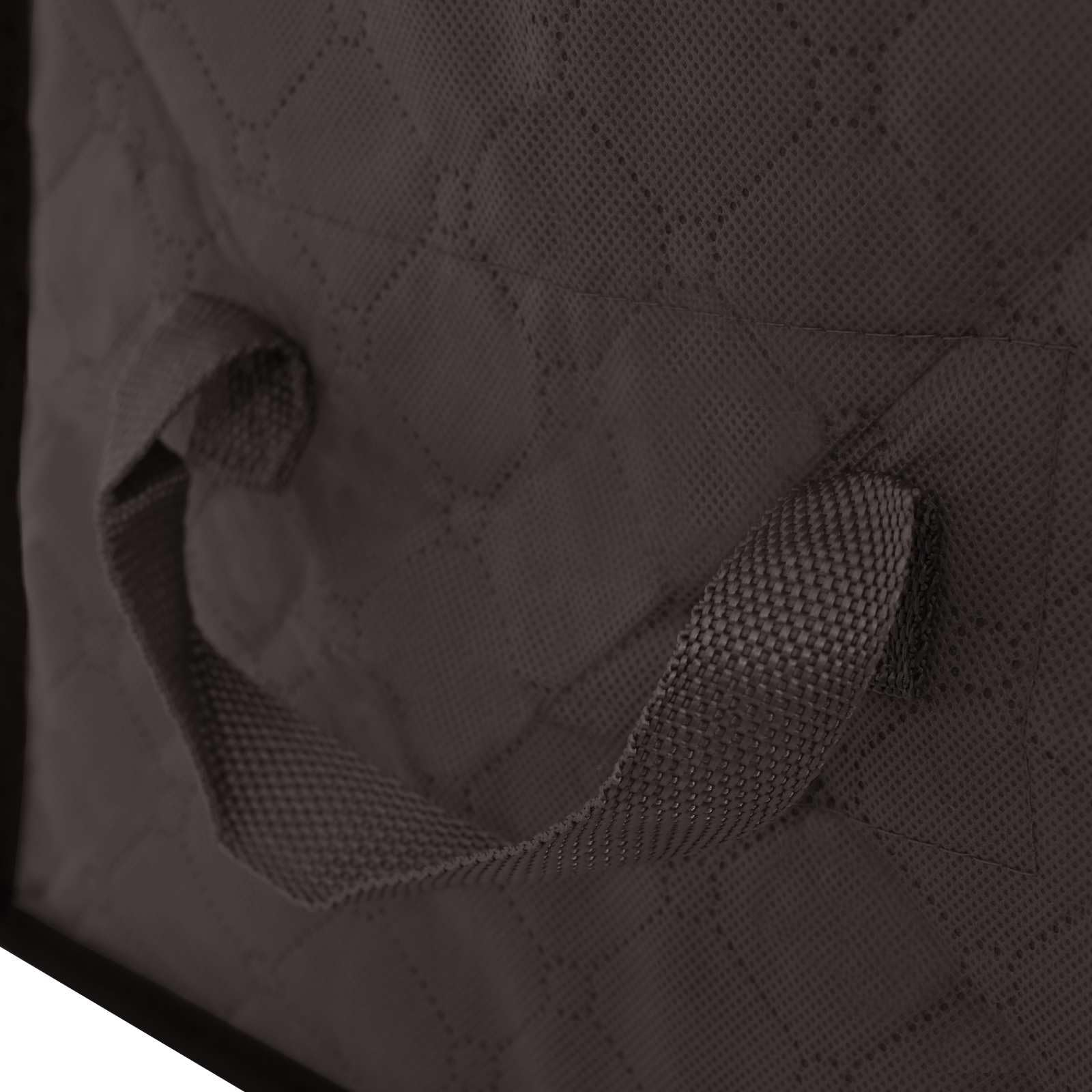 Scatola Di Stoccaggio Con Finestra Laterale Trasparente 6 Pcs Antracite | Tessuto non tessuto traspirante, 55x35x32 cm, pieghevole, doppie cerniere, maniglie laterali, per sotto letto