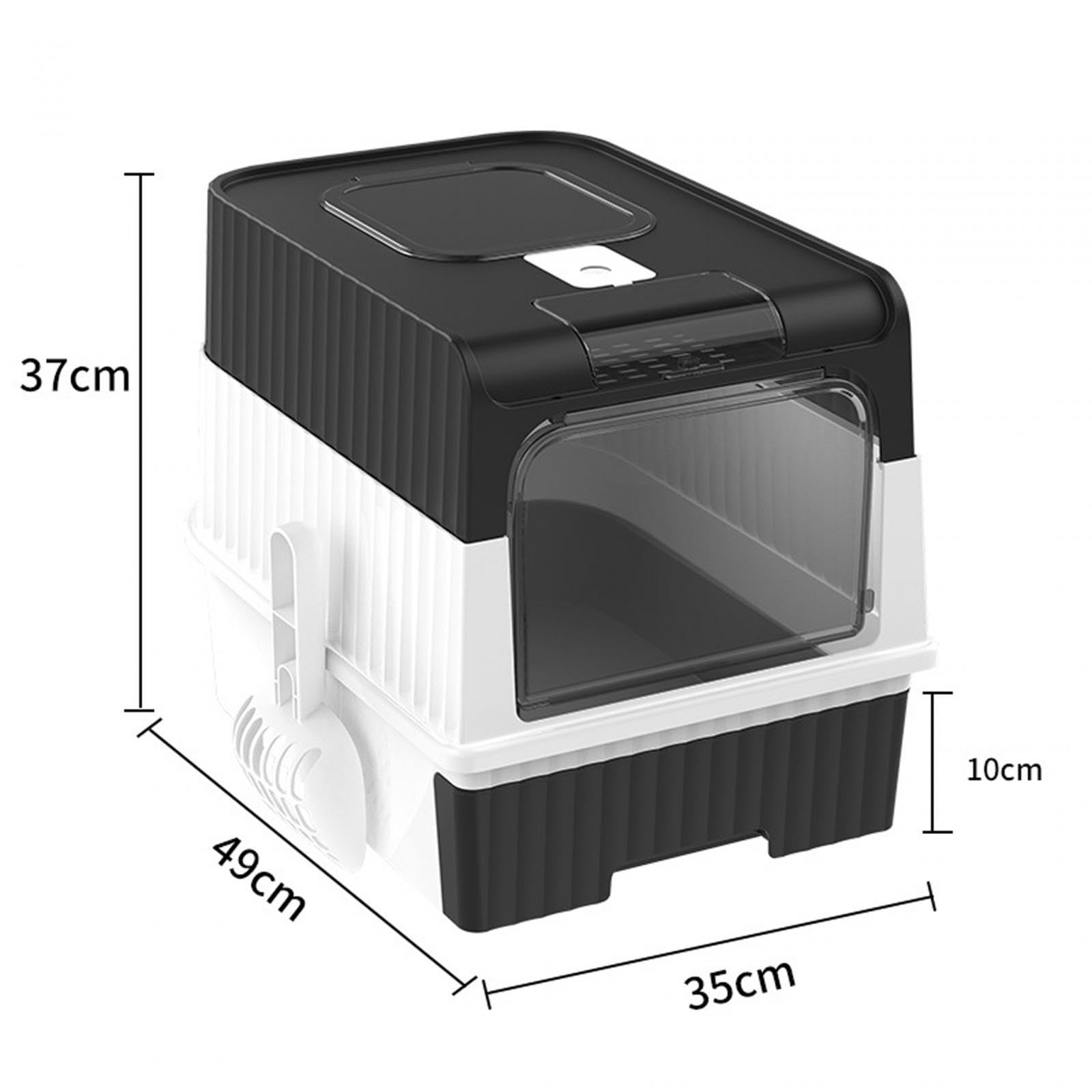 Arenero Plegable Grande para Gatos con Tapa, Totalmente Cerrado Y Fácil de Limpiar, Desmontable Y Fácil de Quitar.