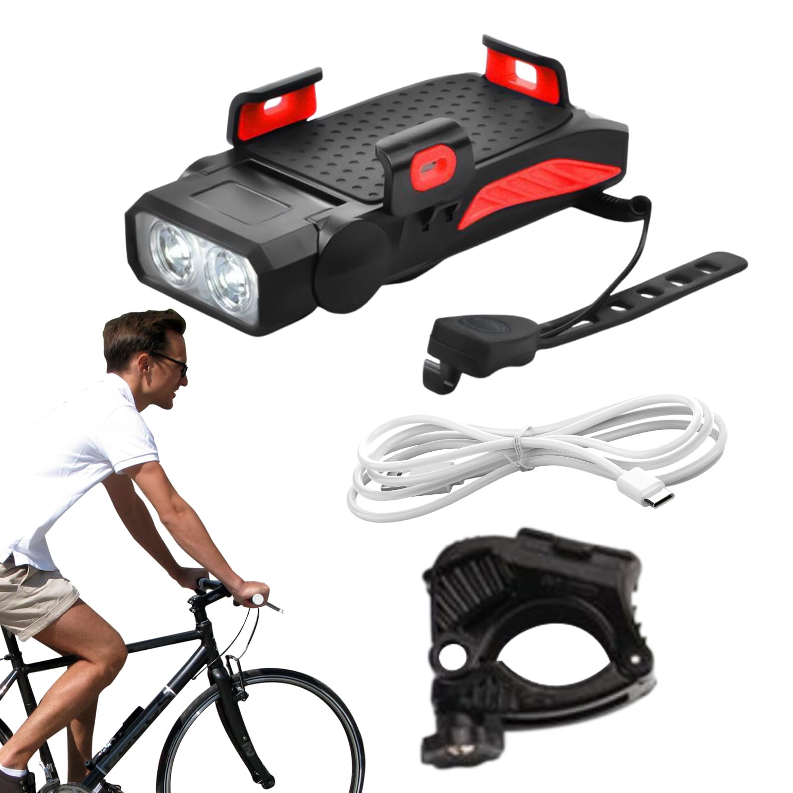 Éclairage bicyclette antichoc résolvant le manque de visibilité et de support - 8