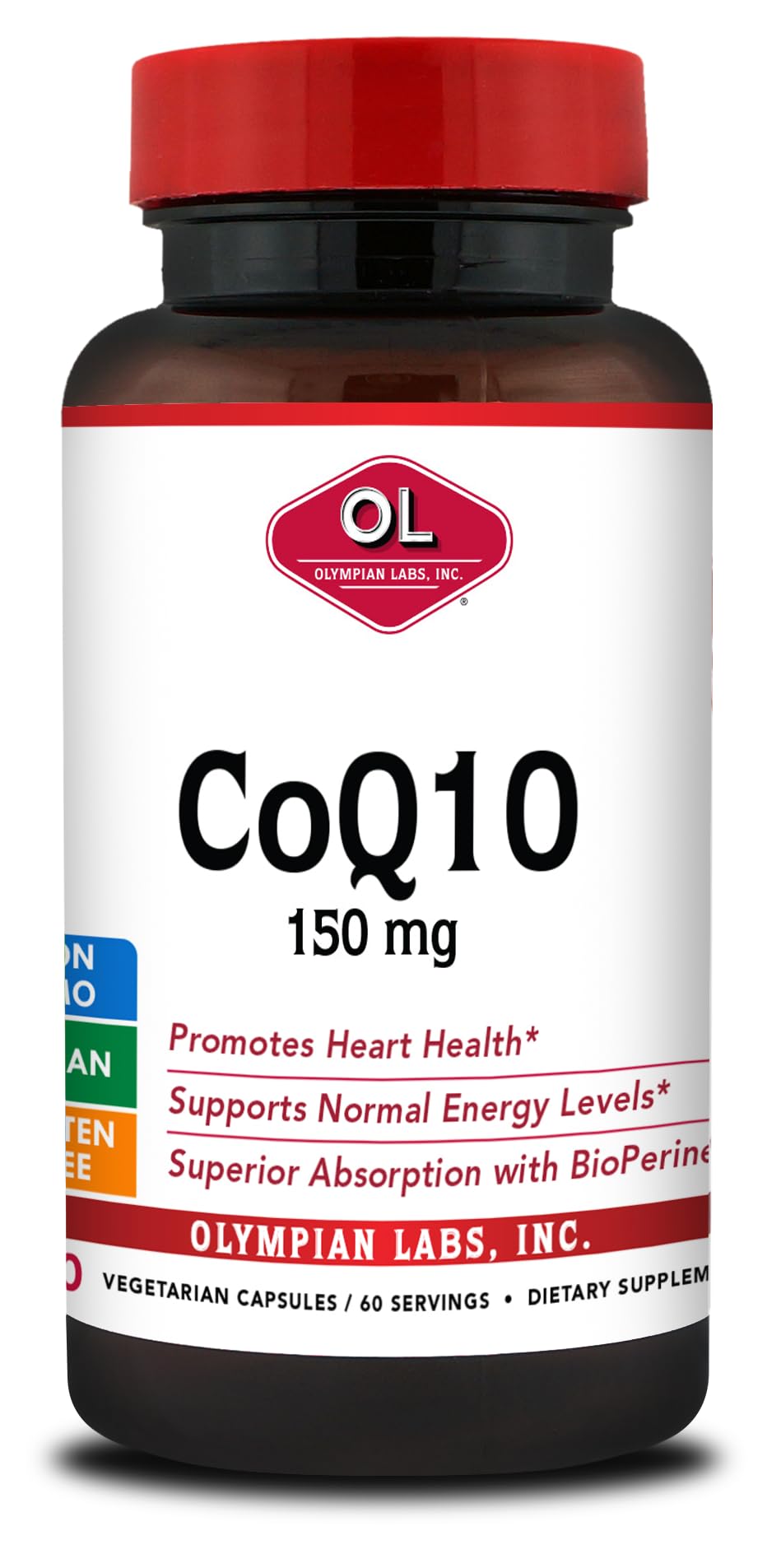 Olympian LabsCoQ, 150mg, 60 Capsules (Packaging May Vary)