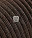 Produktbild Elektrische Kabel in farbigem Stoff beschichtet. Made in Italy! 3 Meter 2x0, 75 Farbe: Rohe Braun