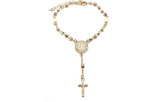 Exquisite Saint Benedict Rosary Bracelet: A Divine Adornment for Faith-Filled Hearts