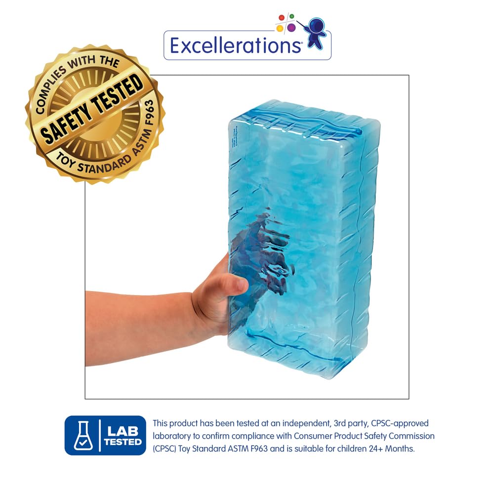 Juego de 20 bloques de hielo, bloques de construcción, ingeniería STEM para niños, juego de bloques de suelo jumbo 2