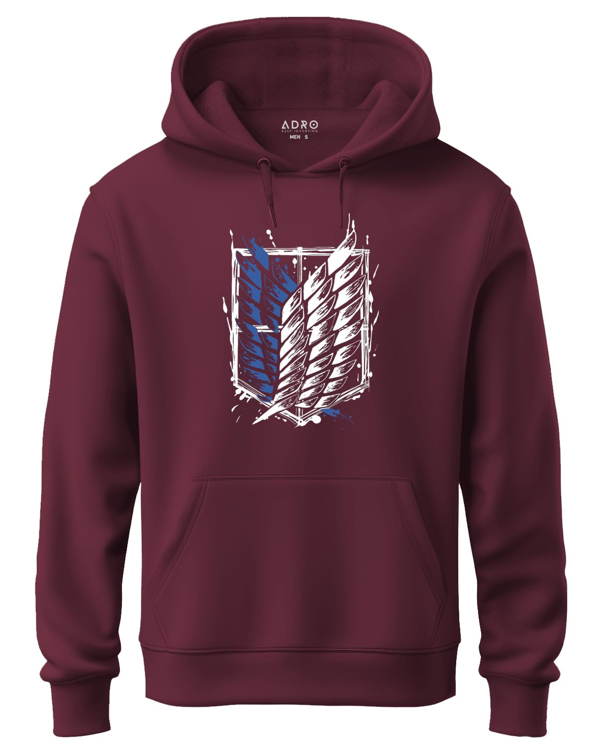 adro Men's Cotton Neck Hooded Sweatshirt (H22-2-WINN-MR_Maroon_2XL)-picture-10