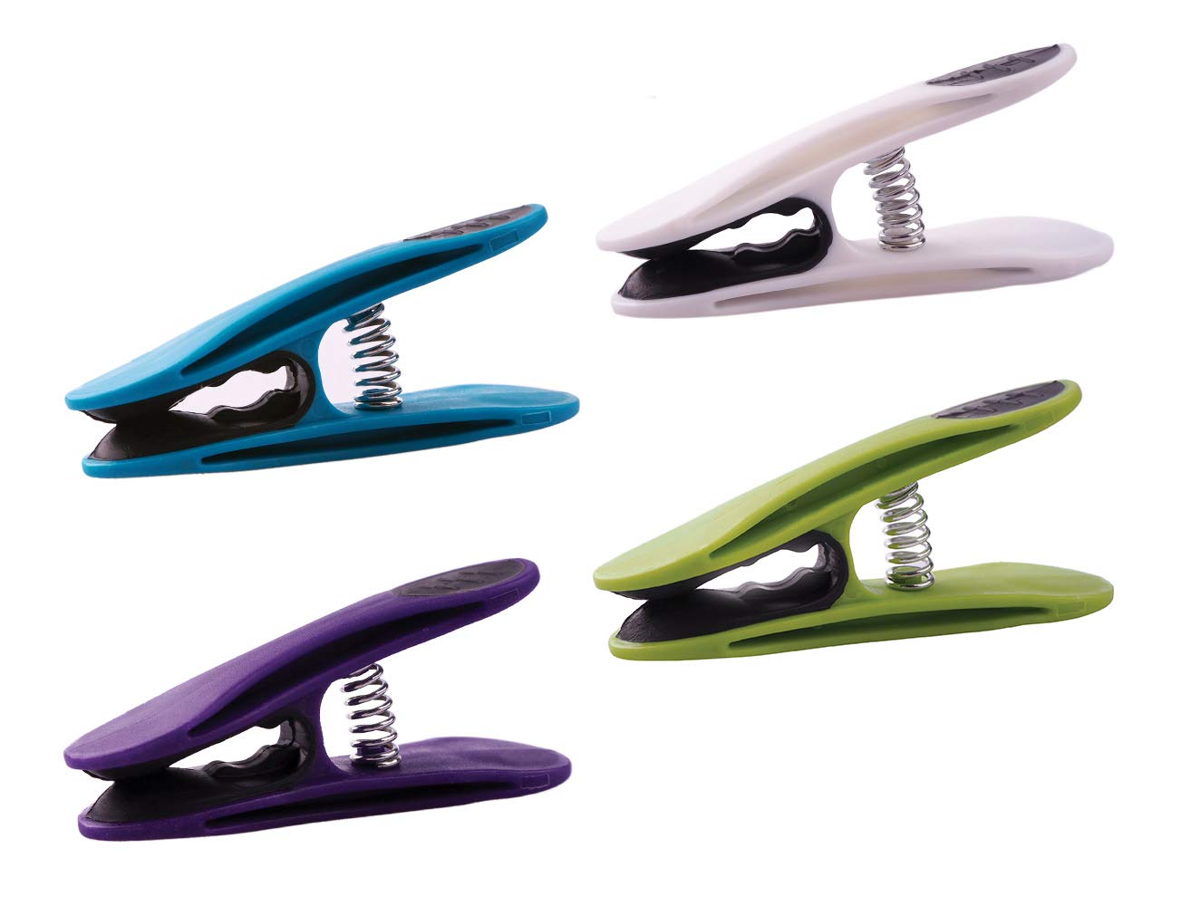 96 mollette colorate Softgrip antiscivolo, extra resistenti, con sacchetto per mollette bellaCott in cotone con motivo a fiori di uccello