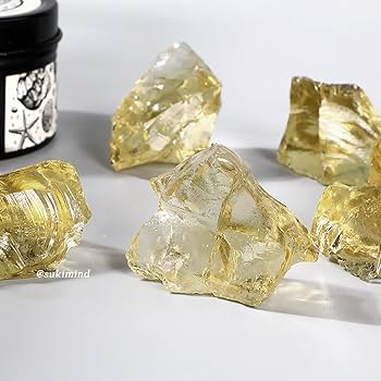 Amazon.co.jp: SUKIMIND 400gセット 黄色琉璃石 かち割り