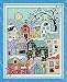 Joy Sunday Stamped Cross Stitch Kits Classical Scenery Style Cross-Stitch Sets Snow Street Scenery 20''x24''