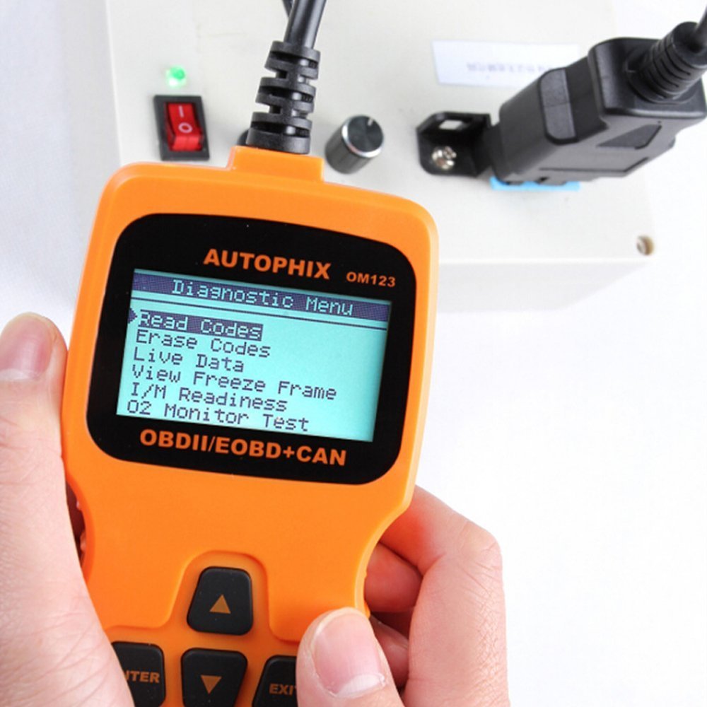 Happycow Om123 OBD II de voiture ordinateur Diagnostic Scan Tool Petite automobile des lecteurs de codes Check Auto Engine Light lecteur de codes d'erreur pour OBDII OBD2 Véhicule