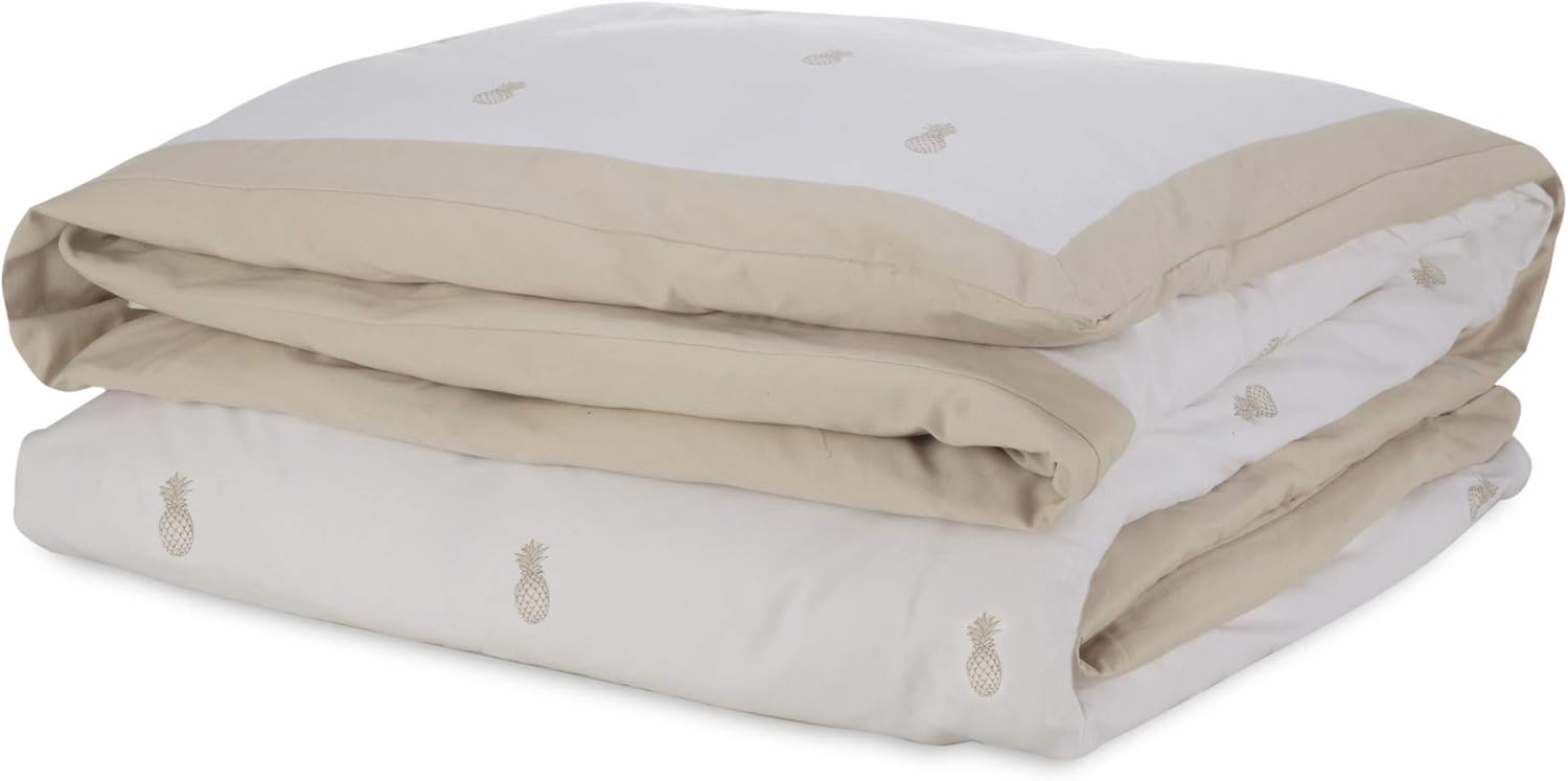 Southern Tide Camana Bay Queen White Comforter Set