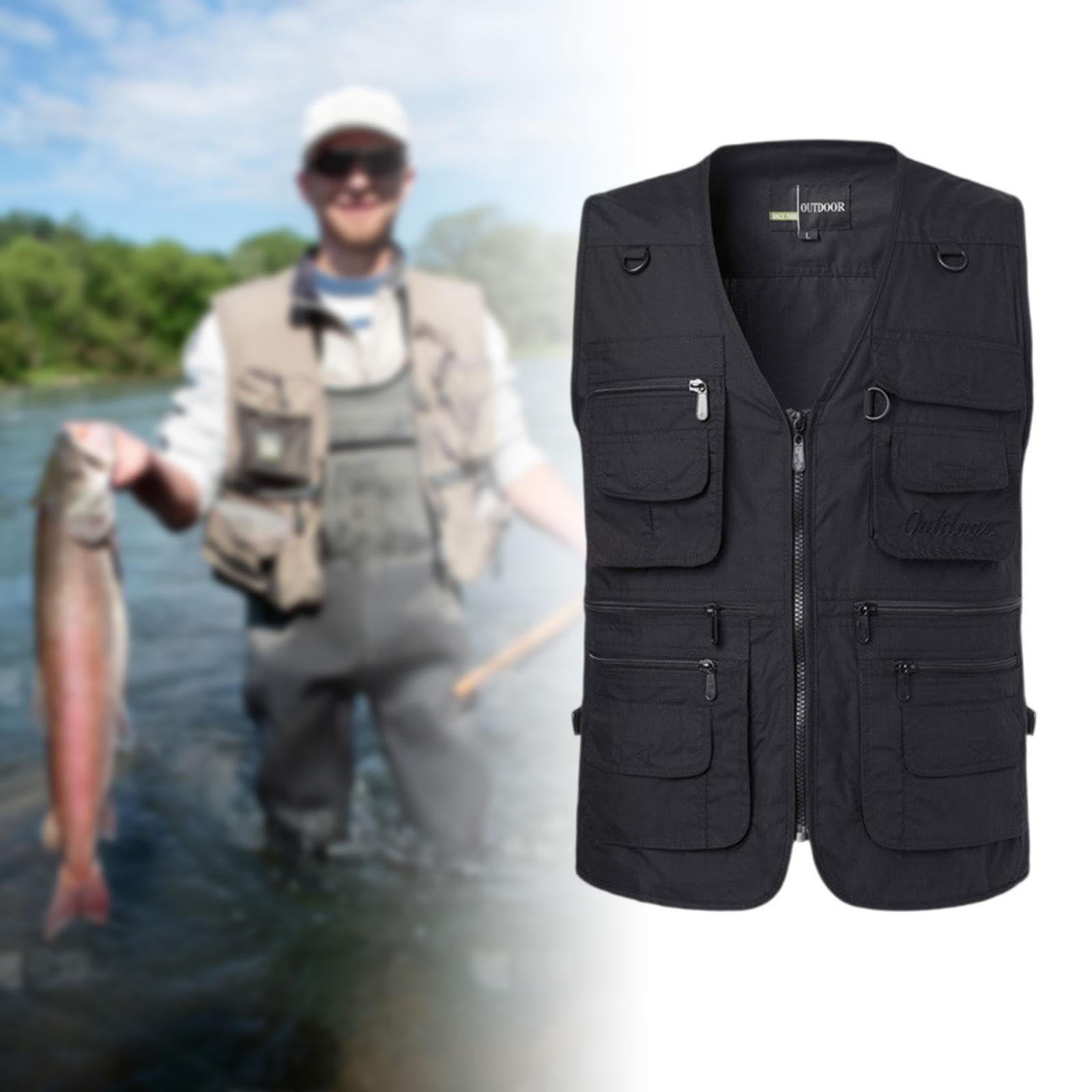 MERIGLARE Gilet de Pêche, Veste de Pêche à La Mouche, Gilet de, de Randonnée et de Photographie.