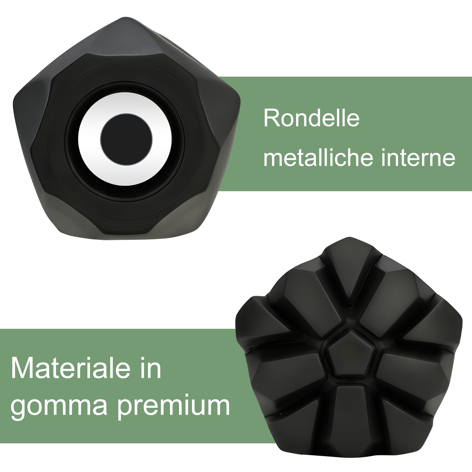 supregear Punte di Ricambio per Bastoni Da Trekking/escursionismo, Protezioni Terminali in Gomma Antiscivolo per Bastone Da Passeggio, Diametro Foro 11 mm (0,4"), 8 Pezzi