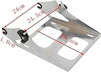 Vista 8 de TCT-MOTORPARTS Soporte de montaje para maletero de equipaje Razor Tour de 5.5 pulgadas para Harley Road King Street Glide Electra Glide Road Glide