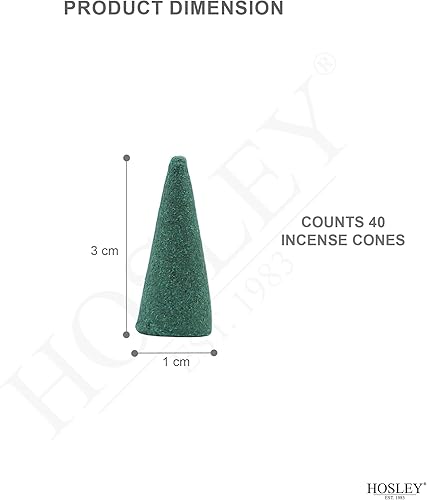 Miniatura 2 de Hosley Paquete de 240 conos de incienso de luna llena, infusión de aceite esencial, ideal para meditación, aromaterapia, spa, hogar, baño, bodas,