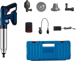 電動パイプクリーナー 充電式 加圧真空式 詰まり解消工具 3 種ヘッド付き (電動パイプクリーナー リチウム 01 バッテリー 0.6MPa)