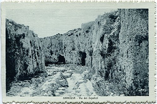 Primi 1900 Siracusa - La Via dei Sepolcri - FP B/N Cartolina Postale