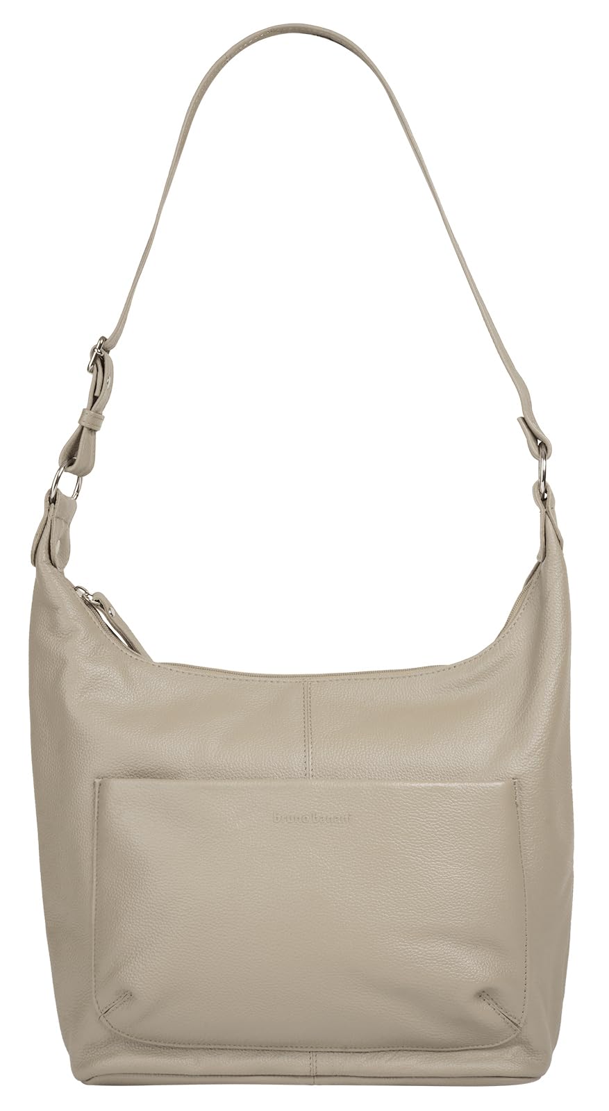 Bruno Banani Leder Shopper – Beige, 38x29x11 cm, 500 g