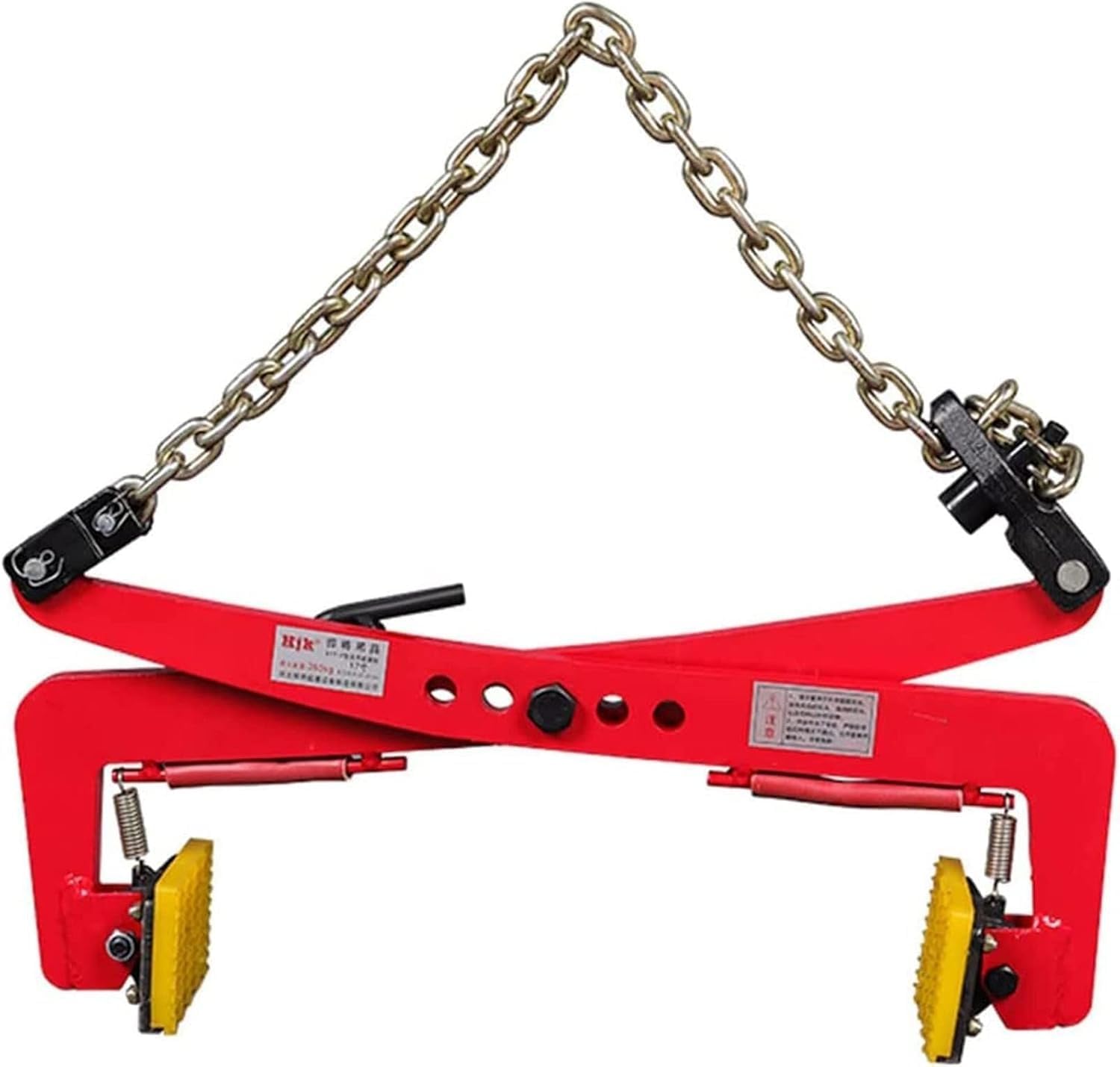 Granite Slab Lifting Clamp Heavy Duty Adjustable Stone Clamps Duty,Thicken Marble Steel Plate Clamp Heavy Duty Lifting Clamp with Anti-Slip Rubber Pad, Adjustable Opening, for LIF,E