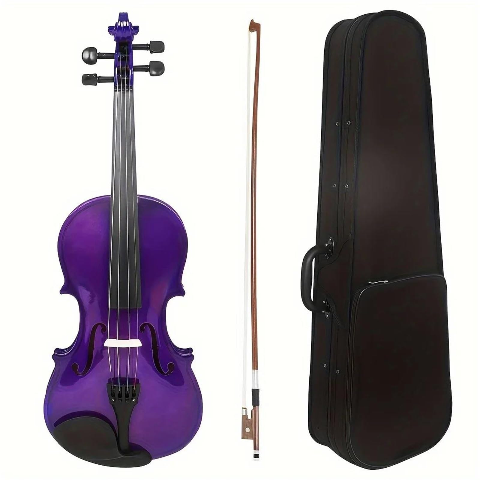 Violini Professionali Violino Acustico In Legno Massello Di Colore Viola Include Custodia Archetto E Accessori