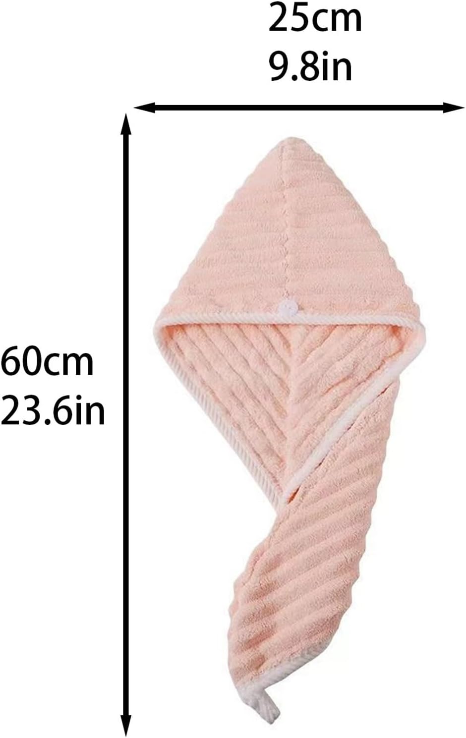 Hair Towel Shower Cap Hair Towel Wrap for Women Quick Dry Hair Towel Absorbent Hair Wrap Thick Wavy Hair Drying Towel Hair Wrap Towels(Pink)