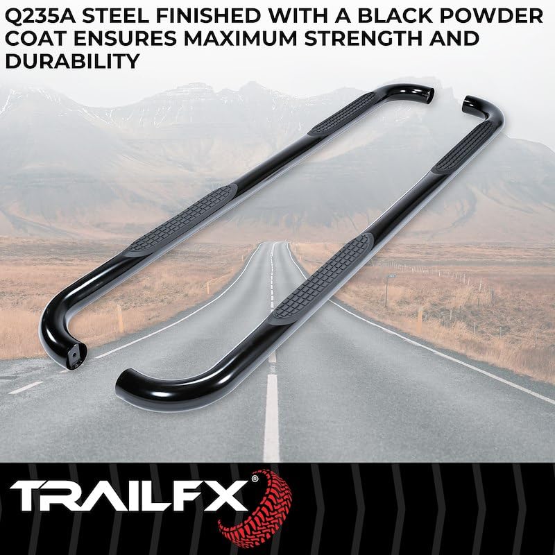 Estribos Trailfx para Chevrolet Silverado 1500 1999-2018 Negro miniatura 2