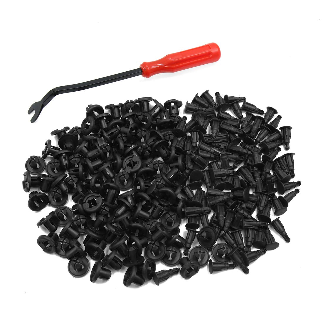 Remaches de plástico de 10 mm para parachoques de coche, pack de 100 unidades 6