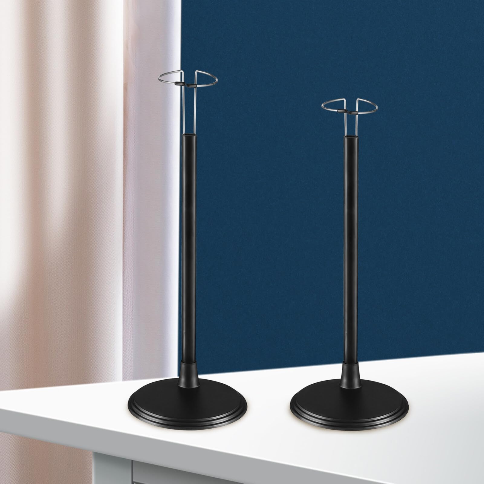 TOYANDONA 2 Pièces Hauteur Réglable Gabys Noir Dollhouae Affichage De Marionnettes De Poupée Support De Poupée Poupées Noires Organisateur De Jouets d'ours De Poupée Supports De Poupée