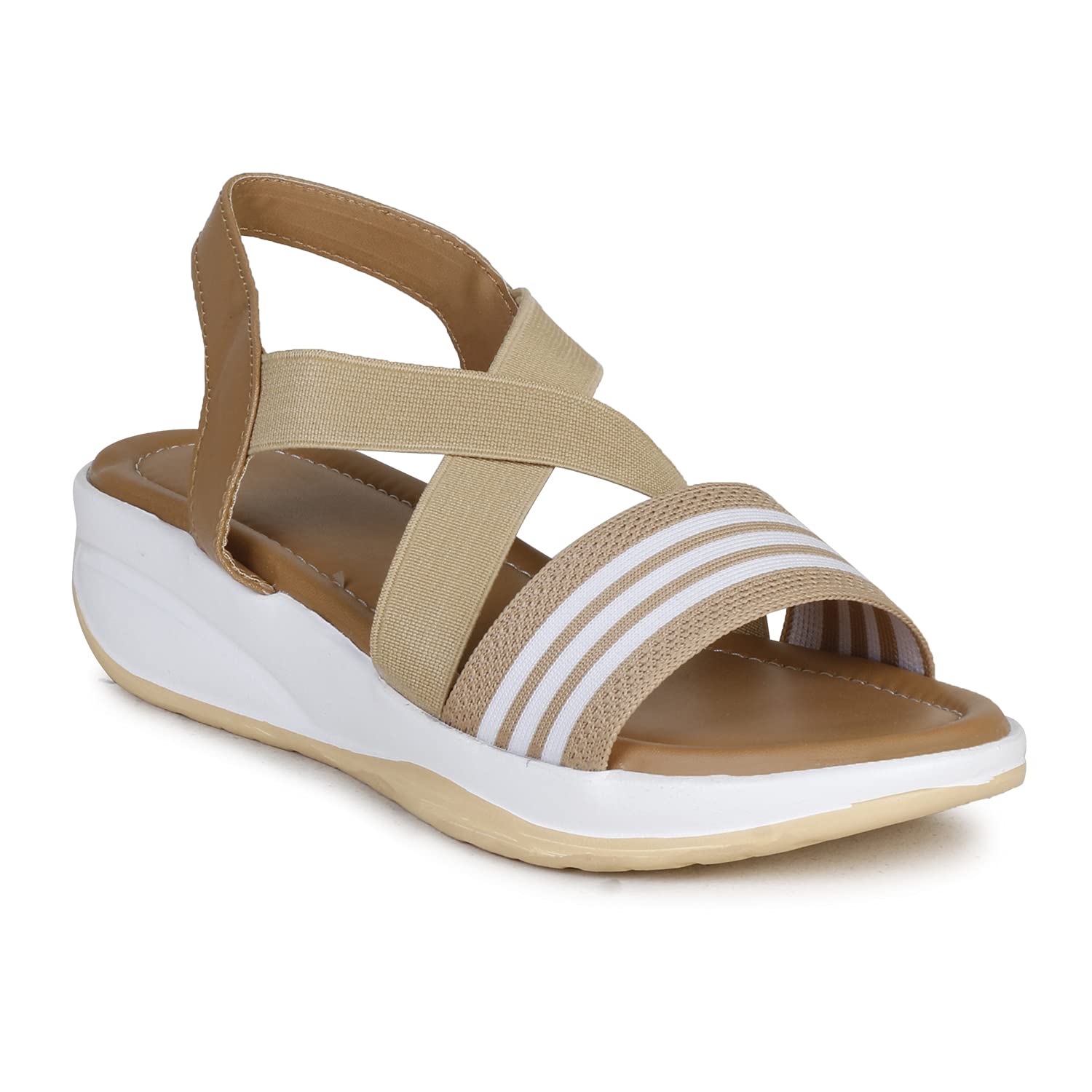 YALA Women Coloured Solid Sandals