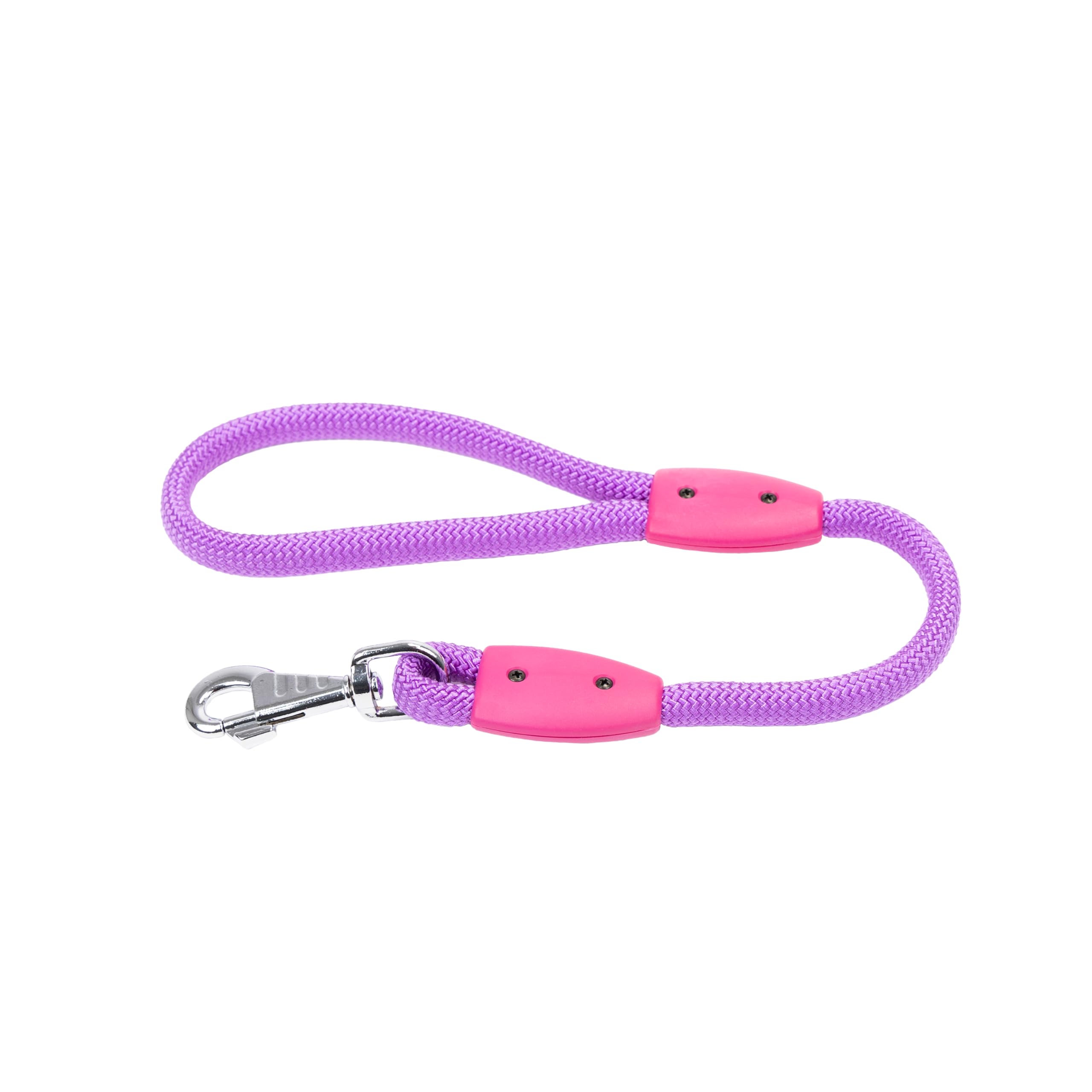 Ferplast SPORT Dog Lead, in Nylon Cord with Metal Snap Hook, Handle for Safe Control Length 60 cm, Thickness 13 mm, Purple