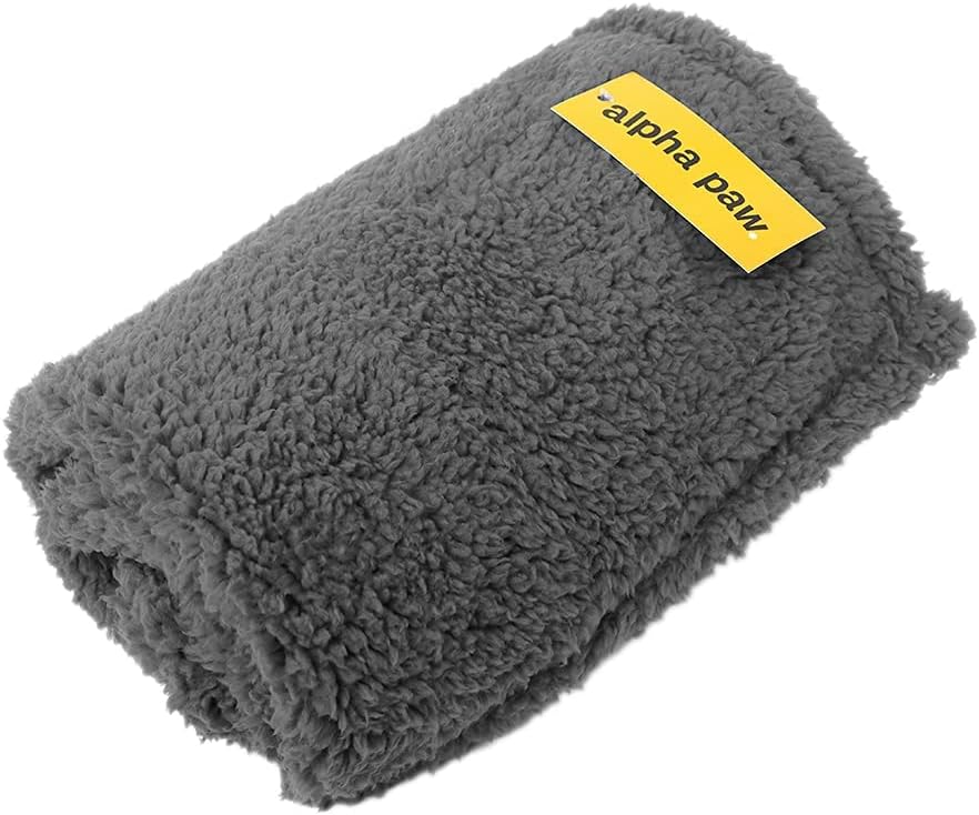 Alpha Paw PawProof Waterproof Dog Blanket - Fuzzy Pet Throw Blanket, Dog Blanket with Waterproof Internal Lining, Washable, Reversible…