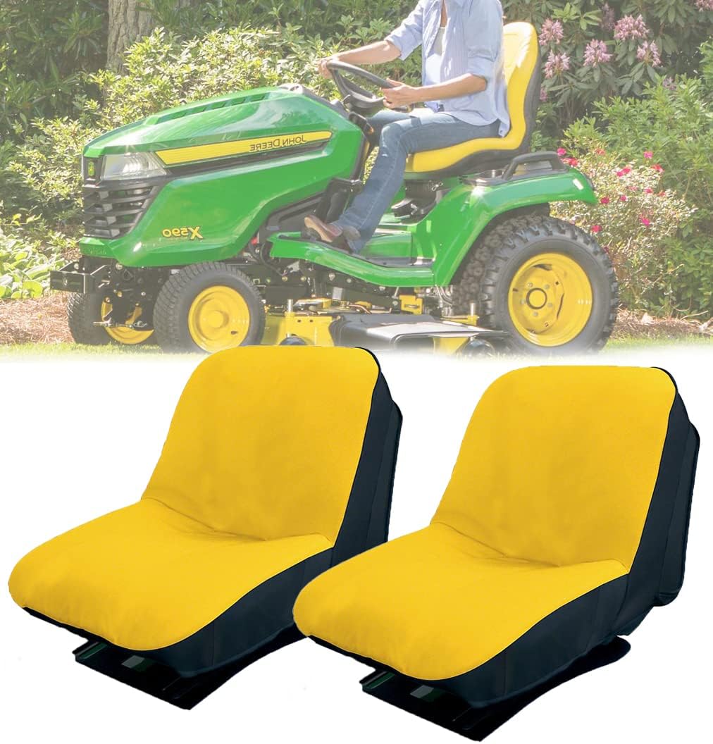 IFutniew Housse De Siège Universelle Rembourrée Pour Tondeuse à Gazon, Tracteur, Housse De Rangement Confortable Pour Tondeuse à Gazon, Accessoires De Rechange Noir + Gris