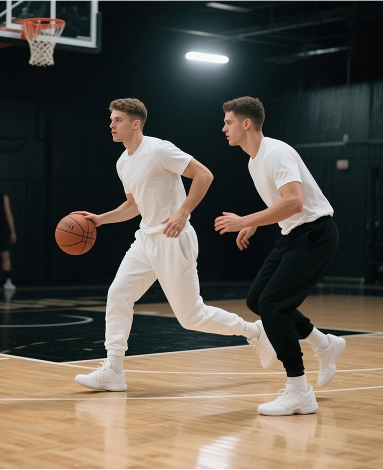 JIHUILAI Men's Sweatpants Fleece Active Workout Jogger Sweatpants for Men Running Gym with Pockets - Image 4