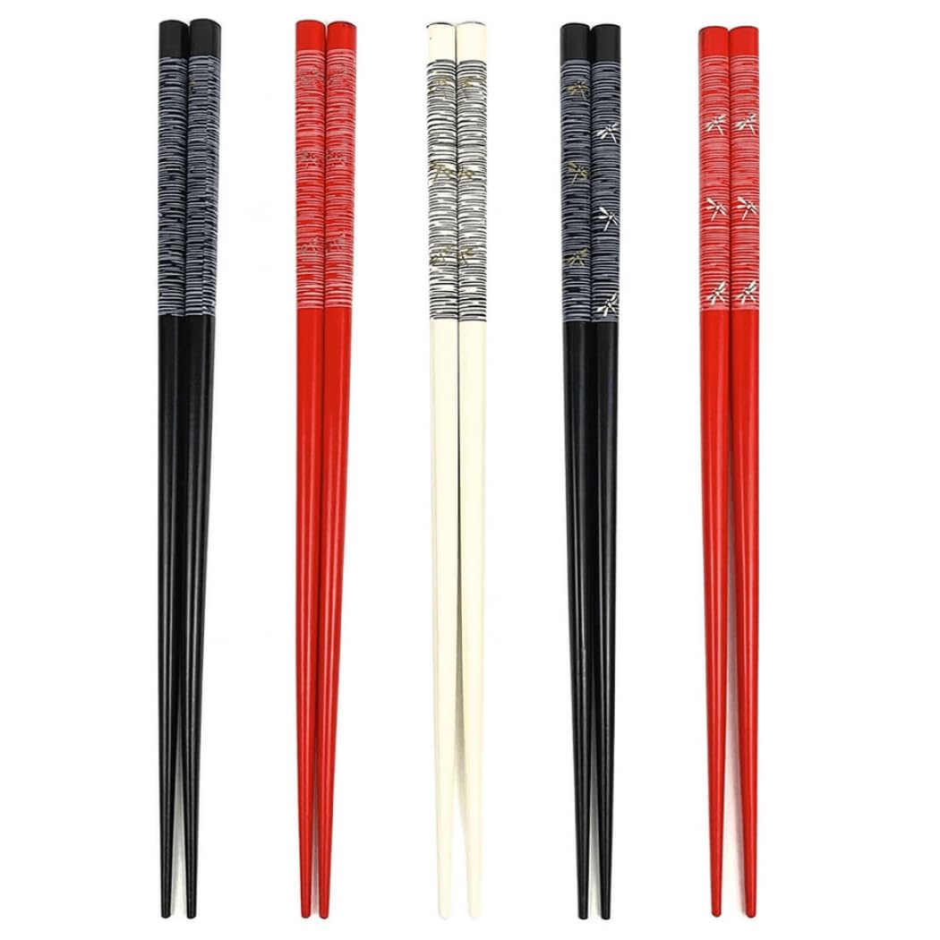 Dragonfly : JapanBargain 5 Pair Brand Japanese Style Chopsticks Gift Set Dragonfly