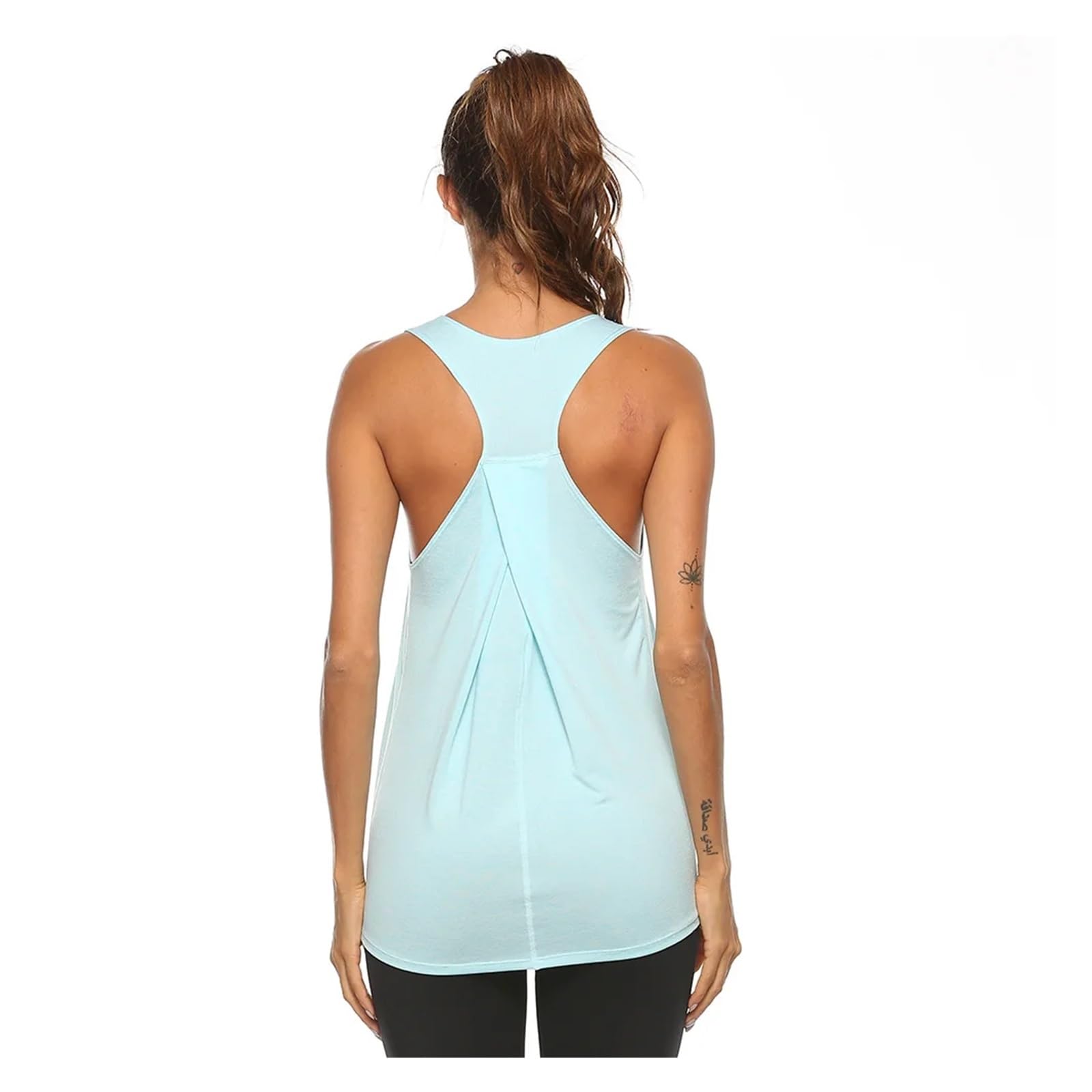 Canotte da allenamento da donna Gilet da yoga senza maniche Canottiere sportive for fitness atletico Canottiere da palestra for allenamento da corsa Camicie da yoga Top da allenamento for le donne(B,M