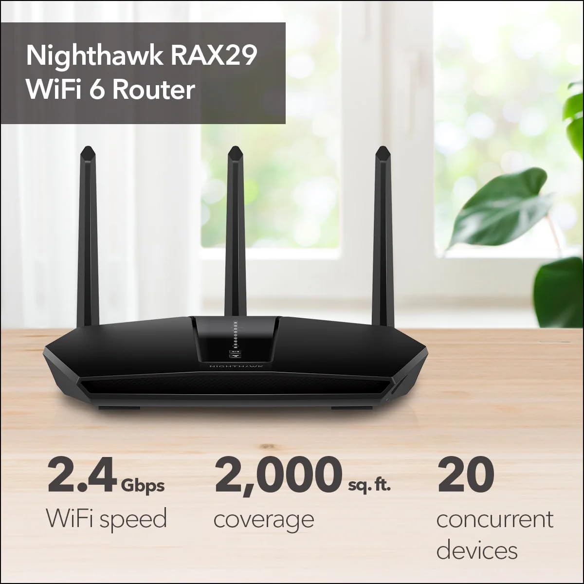 Amazon.com: NETGEAR Nighthawk WiFi 6 Router (RAX29) - Security