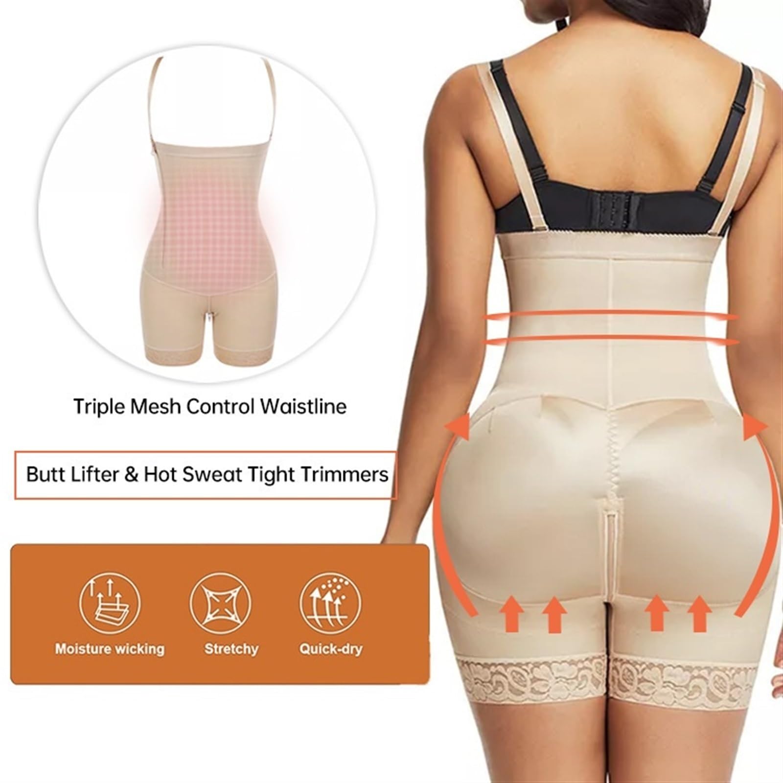 Body Moldeador Posparto Etapa 2, Control De Barriga, Levantamiento Glúteos, Cuerpo