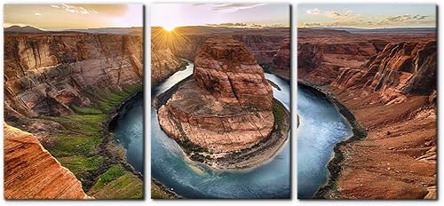 Vista 75 de 3 piezas de pintura verde para pared, parque nacional de Yosemite, agua clara, lago, montañas, árboles, rocas, impresiones sobre lienzo, decoración