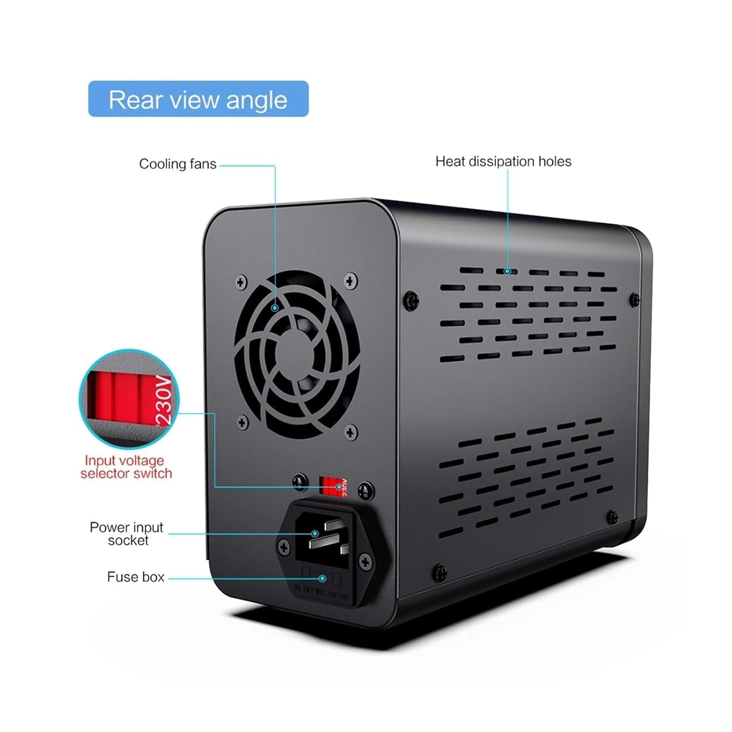 Regulowany zasilacz laboratoryjny z 4-cyfrowym wyświetlaczem LED do prac elektronicznych, moc wyjściowa 150 W/300 W/320 W/360 W(0-30 V 0-5A-01)
