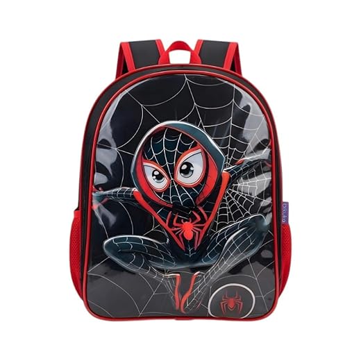 Mochila Infantil Menino Escolar Costas Masculina Cristal Aranha