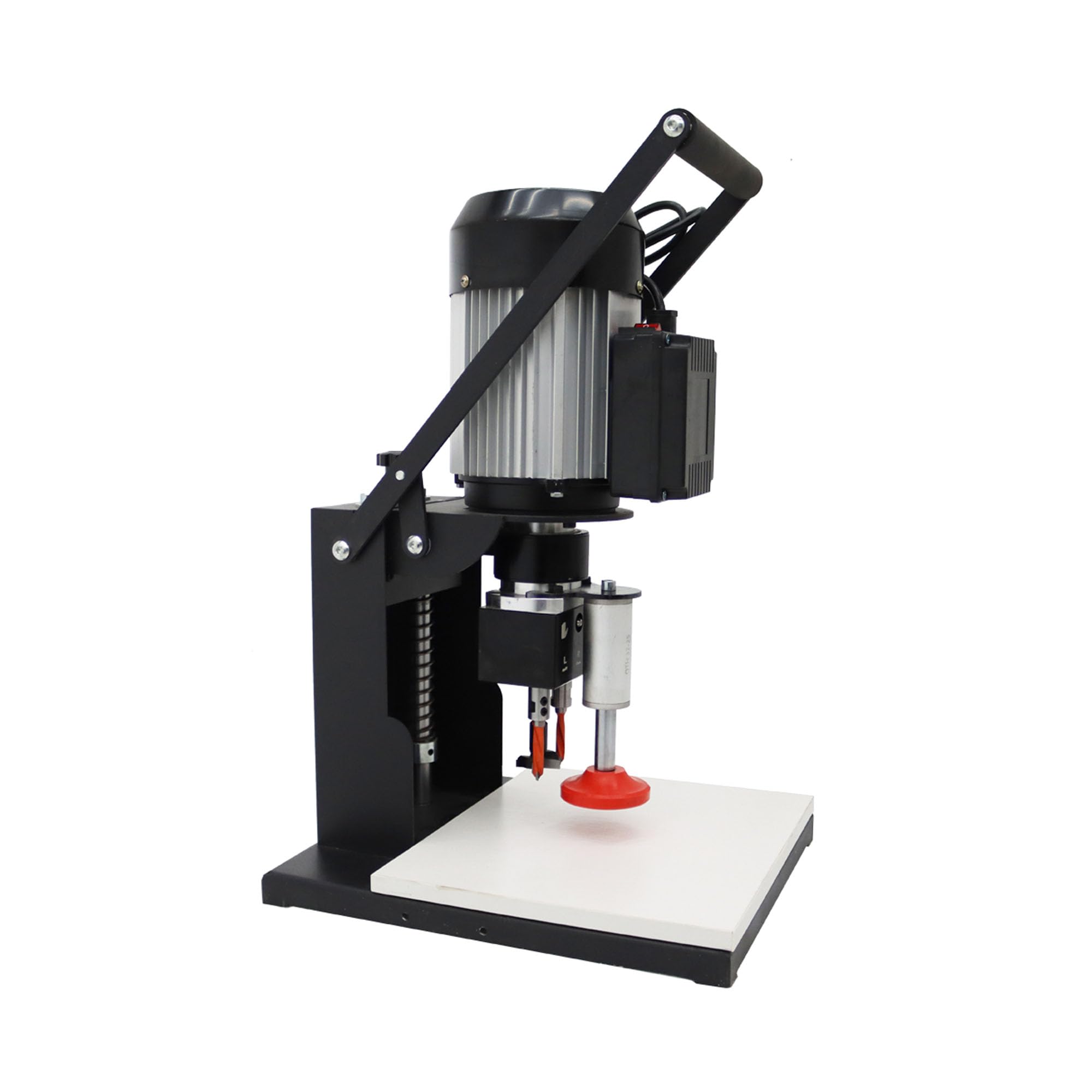 BREVELTION 110V Pneumatic Hinge Boring Insertion Machine Single Head Portable Electric Hinge Drill for Drilling Processing of Cabinets Wardrobes 45-