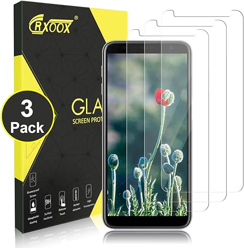 CRXOOX Pack Pellicola Vetro Temperato per Samsung Galaxy Plus 2018 Anti-graffio Anti-Impronta Anti-Shock HD Alta Trasparenza Durezza 9H CRXOOX Pack Pellicola Vetro Temperato per Samsung Galaxy Plus 2018 Anti-graffio Anti-Impronta Anti-Shock HD Alta Trasparenza Durezza 9H