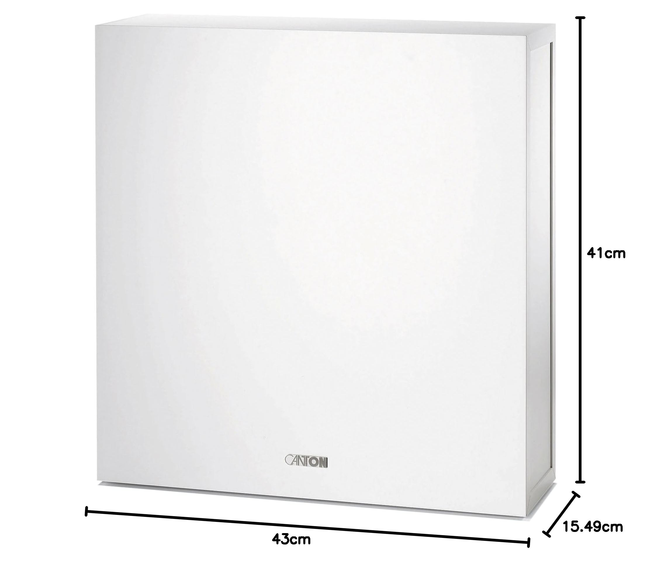 Canton ASF 75 SC aktiver Subwoofer (60/120 Watt) weiss (Stück)