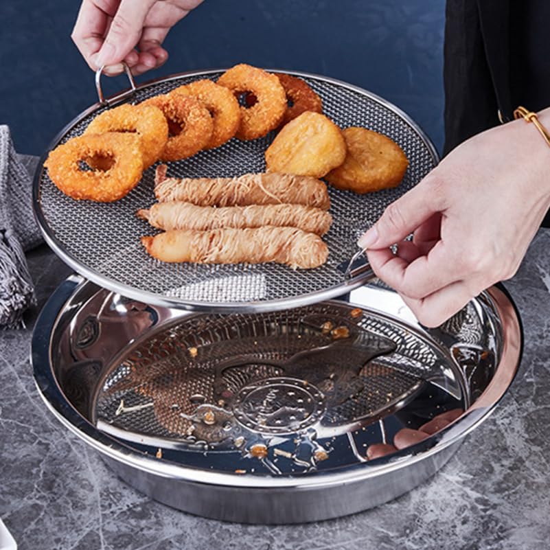 Colador de Acero Inoxidable para Cocina con Bandeja miniatura 4
